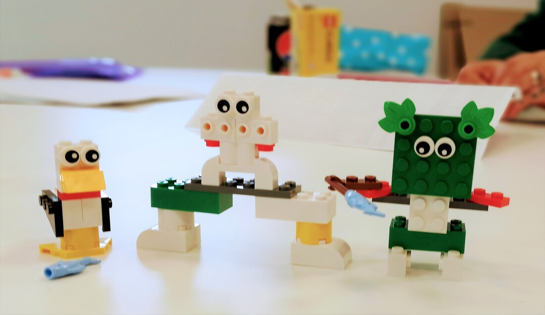 Example of using Lego in a workshop hosted by Curious Lighthouse